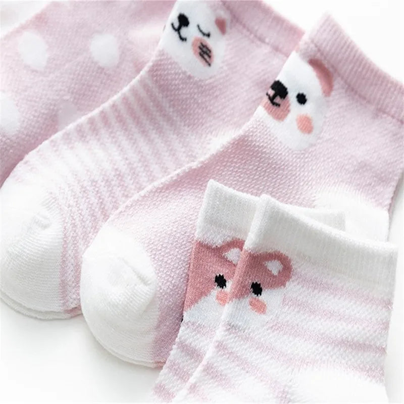 Baby Bubble soft cotton baby socks in a 5-pack, featuring colorful and cozy sock designs for infants.