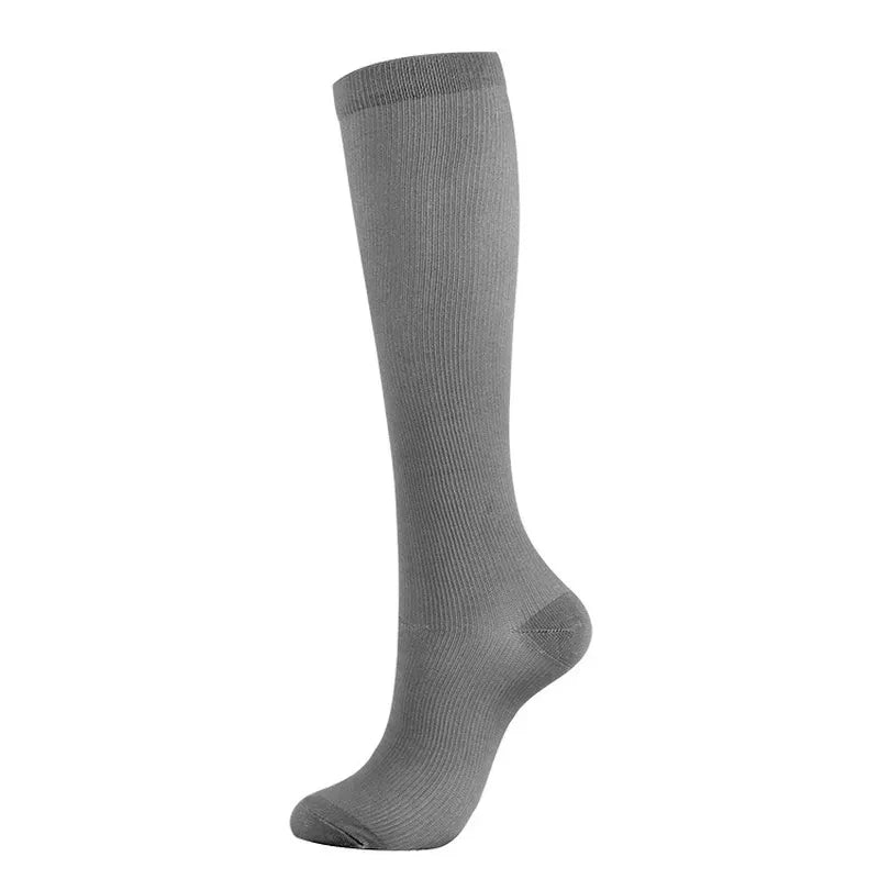 Pregnancy compression socks by Baby Bubble, designed to improve circulation during pregnancy, shown in a close-up view.