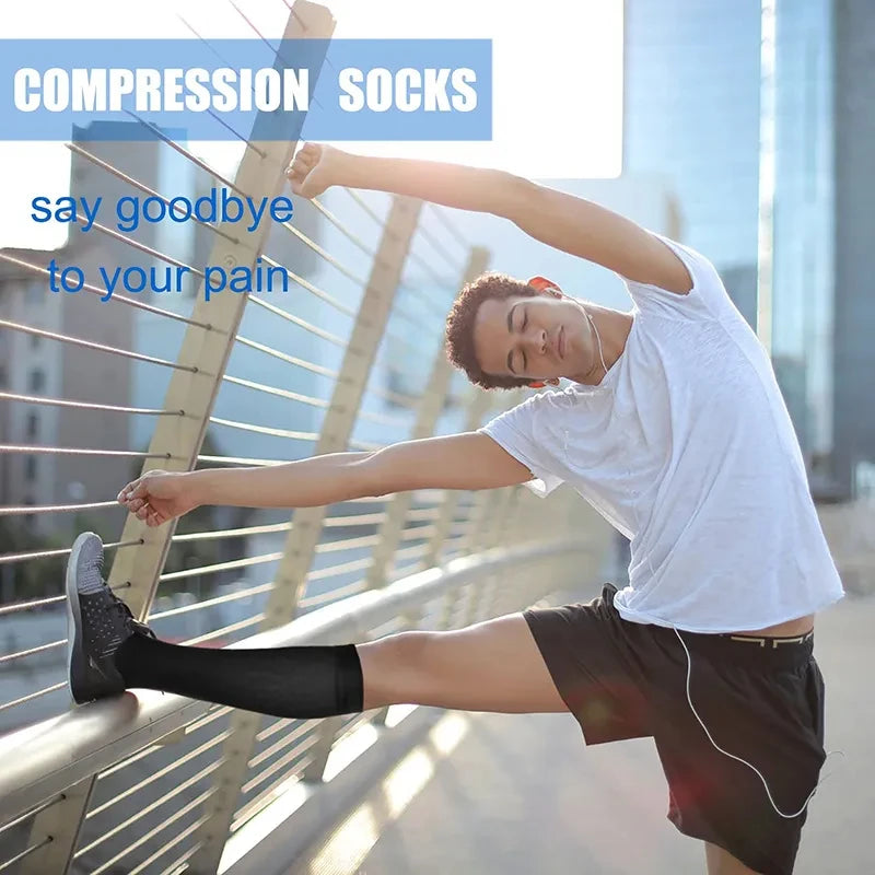 Baby Bubble pregnancy compression socks designed for better circulation, shown in a close-up image of soft, supportive knee-high socks.