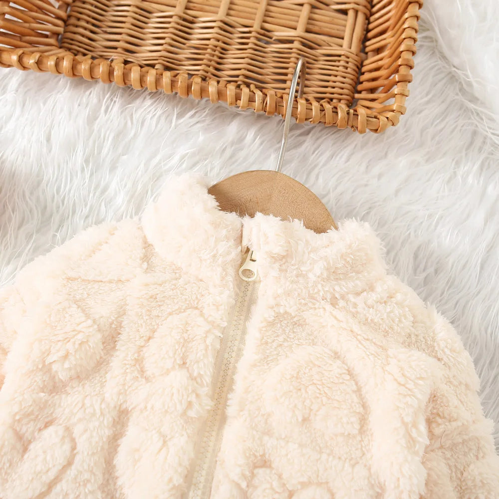Baby Girl Winter Coat by Baby Bubble, warm and cozy, featuring a soft, insulated design perfect for cold weather.