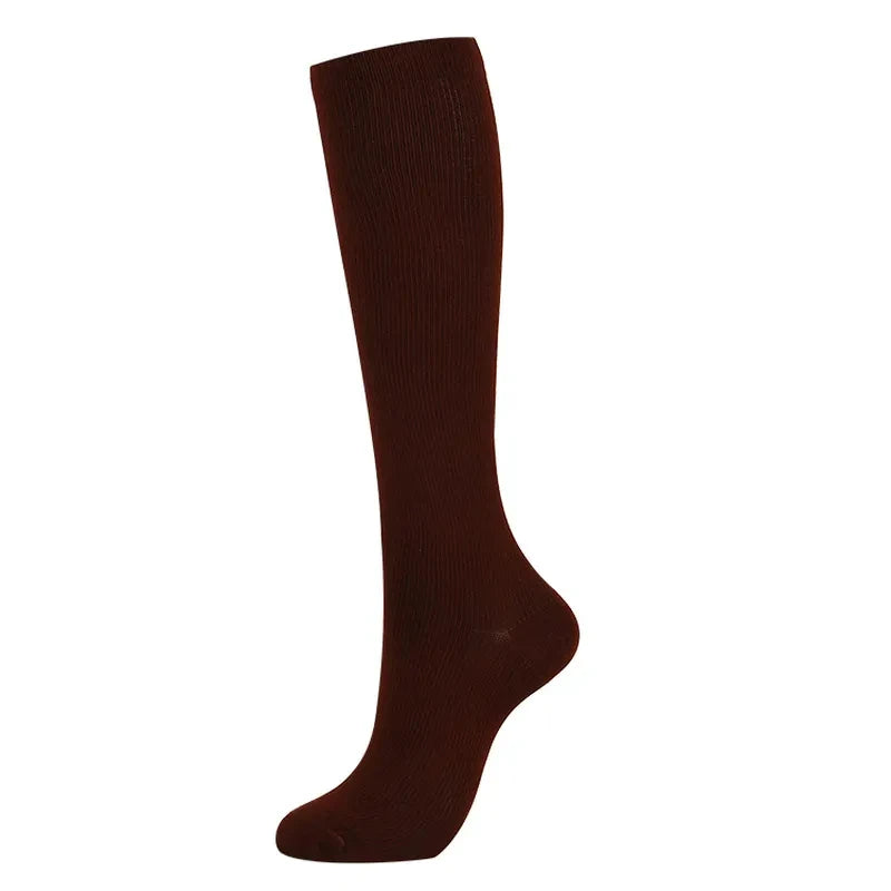 Pregnancy compression socks by Baby Bubble designed to improve circulation for expecting moms, shown in the image.