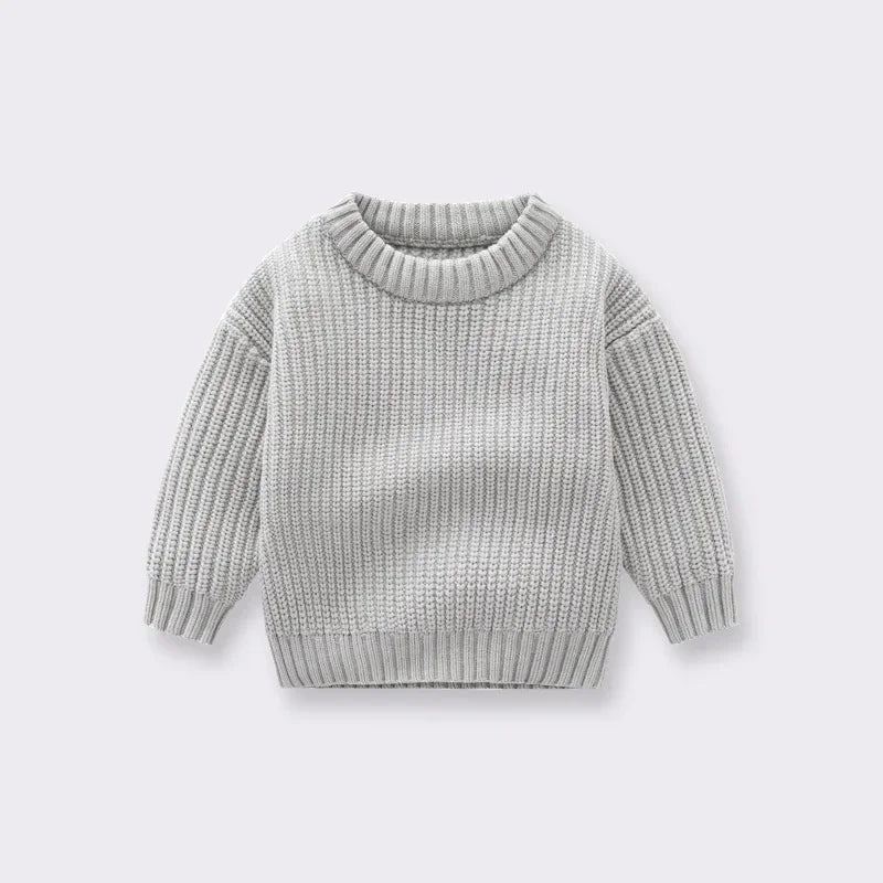 Baby Bubble CLO baby knit pullover sweater in soft, cozy knit fabric, featuring a cute design for infants.