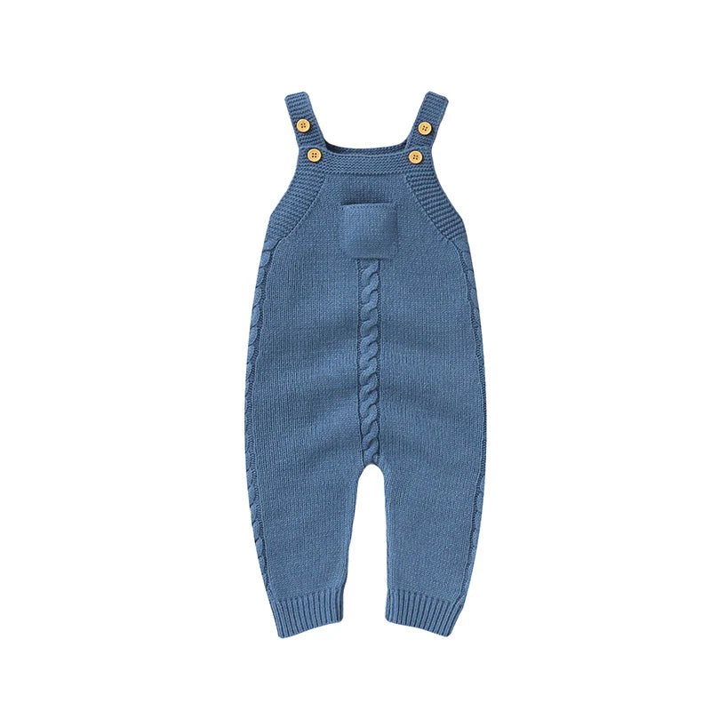 Baby Bubble sleeveless knitted romper, all-season essential, featuring soft knit fabric and a comfortable fit for infants.