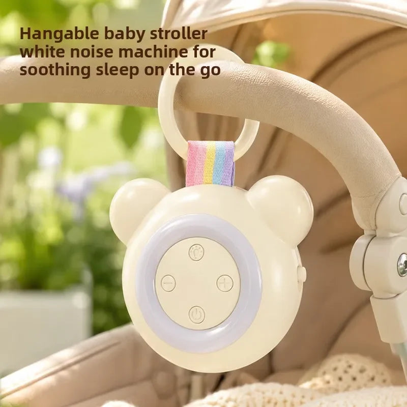 TS900 Baby Sleep Speakers Machine with Night Light, Portable White Noise Machine for Newborn, 15/30/60 Min Timer, Crib Stroller
