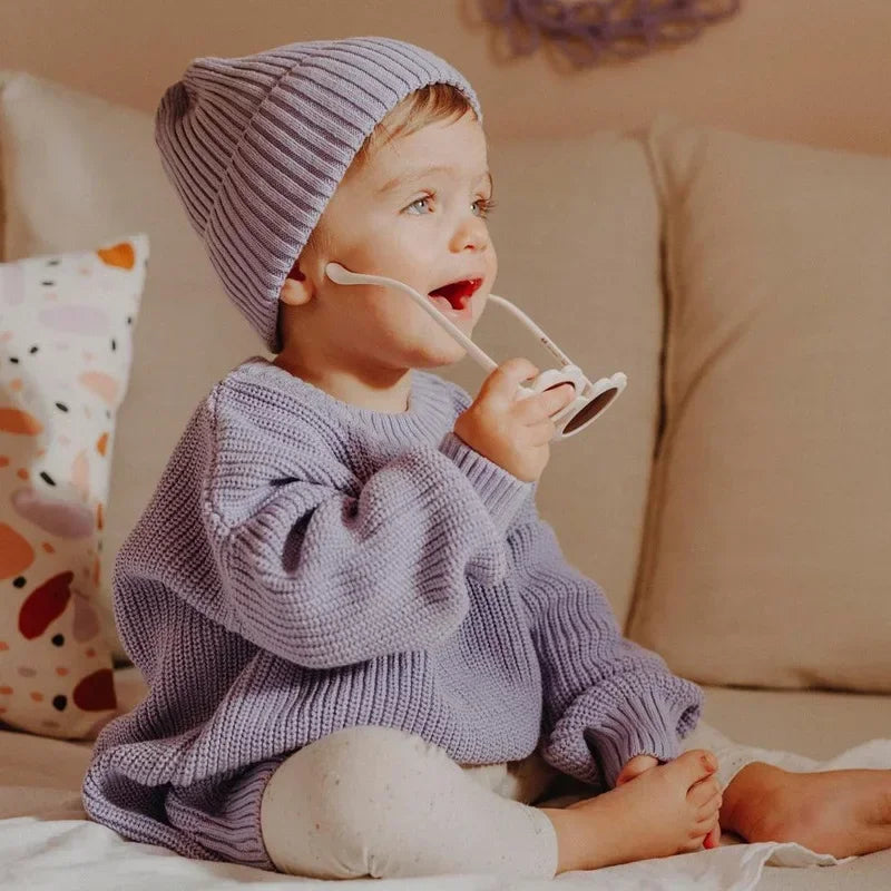 Baby Bubble CLO knit baby pullover sweater in soft, cozy fabric, featuring a cute design perfect for little ones.