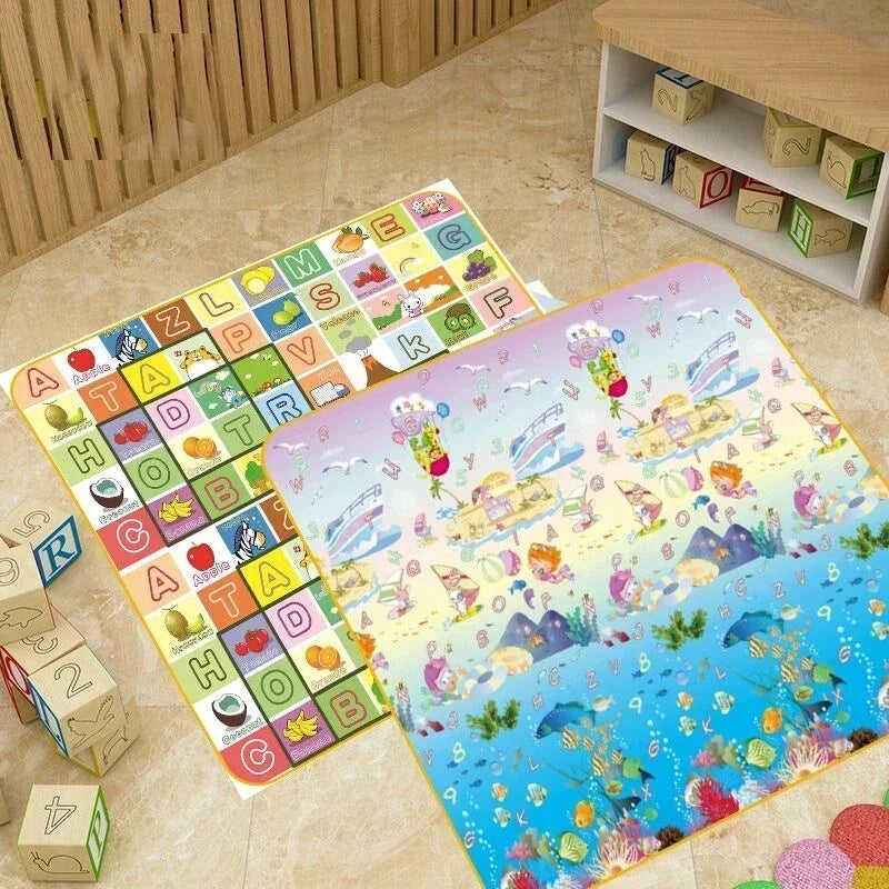 Baby Bubble thick cushioned baby activity play mat with colorful patterns, soft surface, and safety padding for infants.