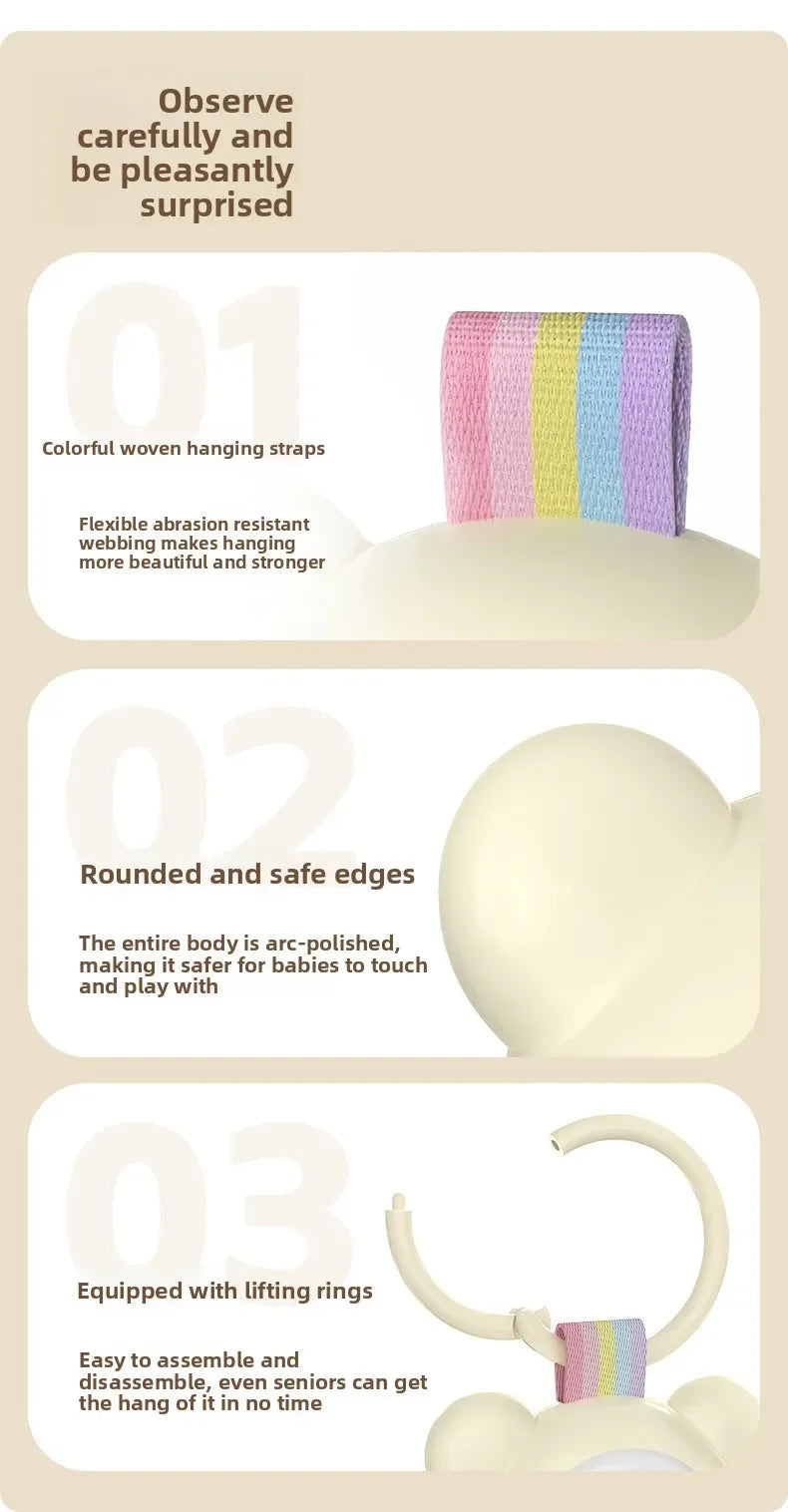 TS900 Baby Sleep Speakers Machine with Night Light, Portable White Noise Machine for Newborn, 15/30/60 Min Timer, Crib Stroller