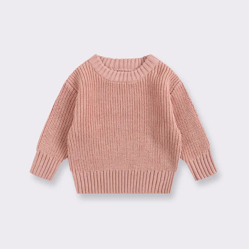 Baby Bubble CLO baby knit pullover sweater featuring soft, cozy knit fabric and a cute, stylish design for infants.