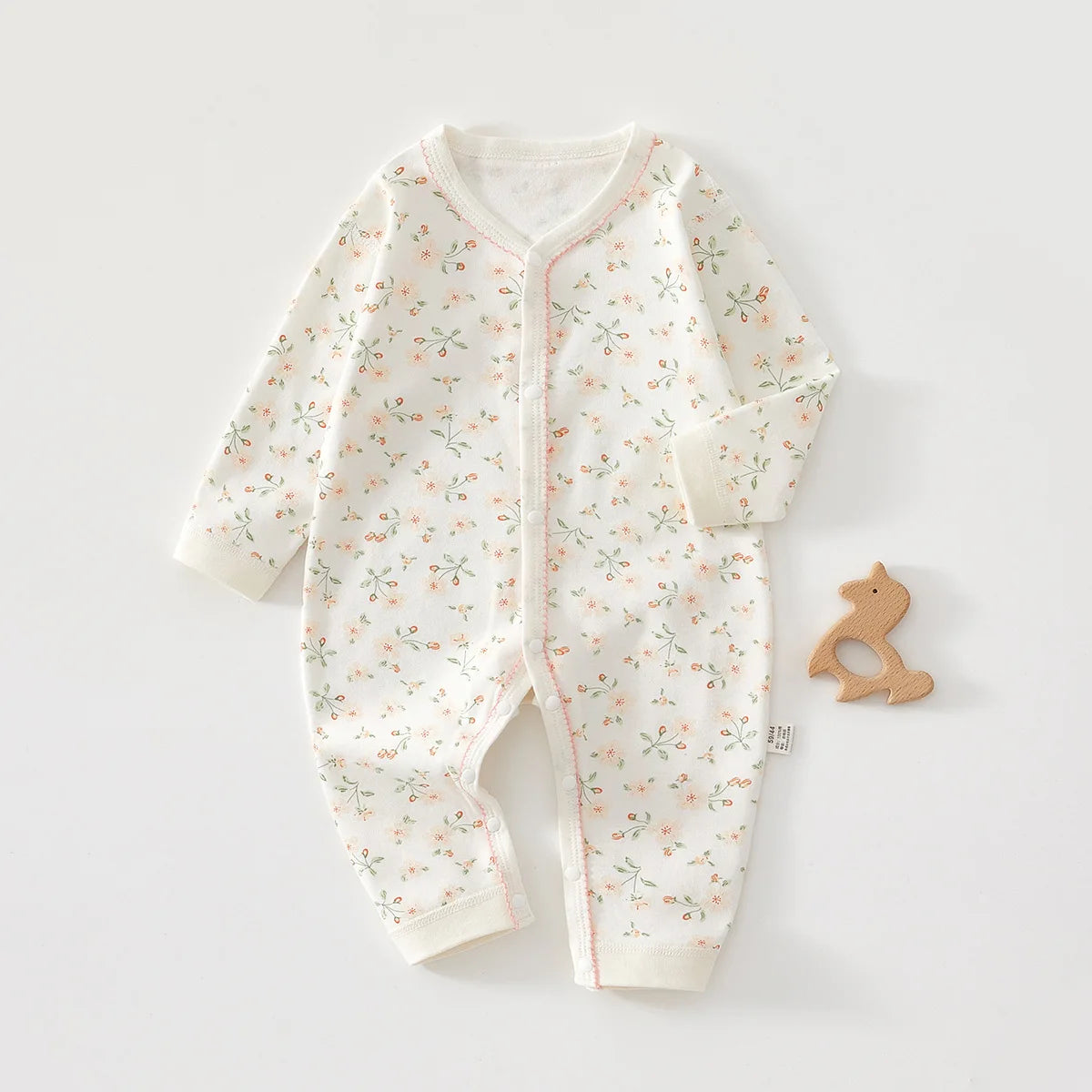Baby Bubble pure cotton hooded jumpsuit for newborns, soft and comfortable with a cozy hood, perfect for everyday wear.