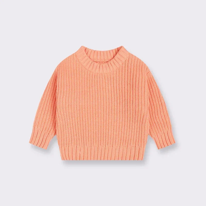 Baby Bubble CLO baby knit pullover sweater in soft, cozy yarn, featuring a adorable design for infants.