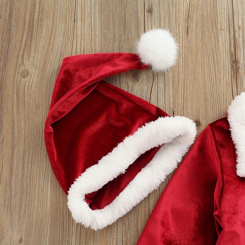 Christmas Kids Long Sleeve Cardigan Pants Hat - Baby Bubble Store