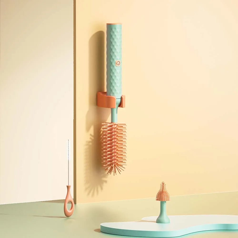 Electric Baby Bottle Brush – 360° Rotating Cleaner Set - Baby Bubble