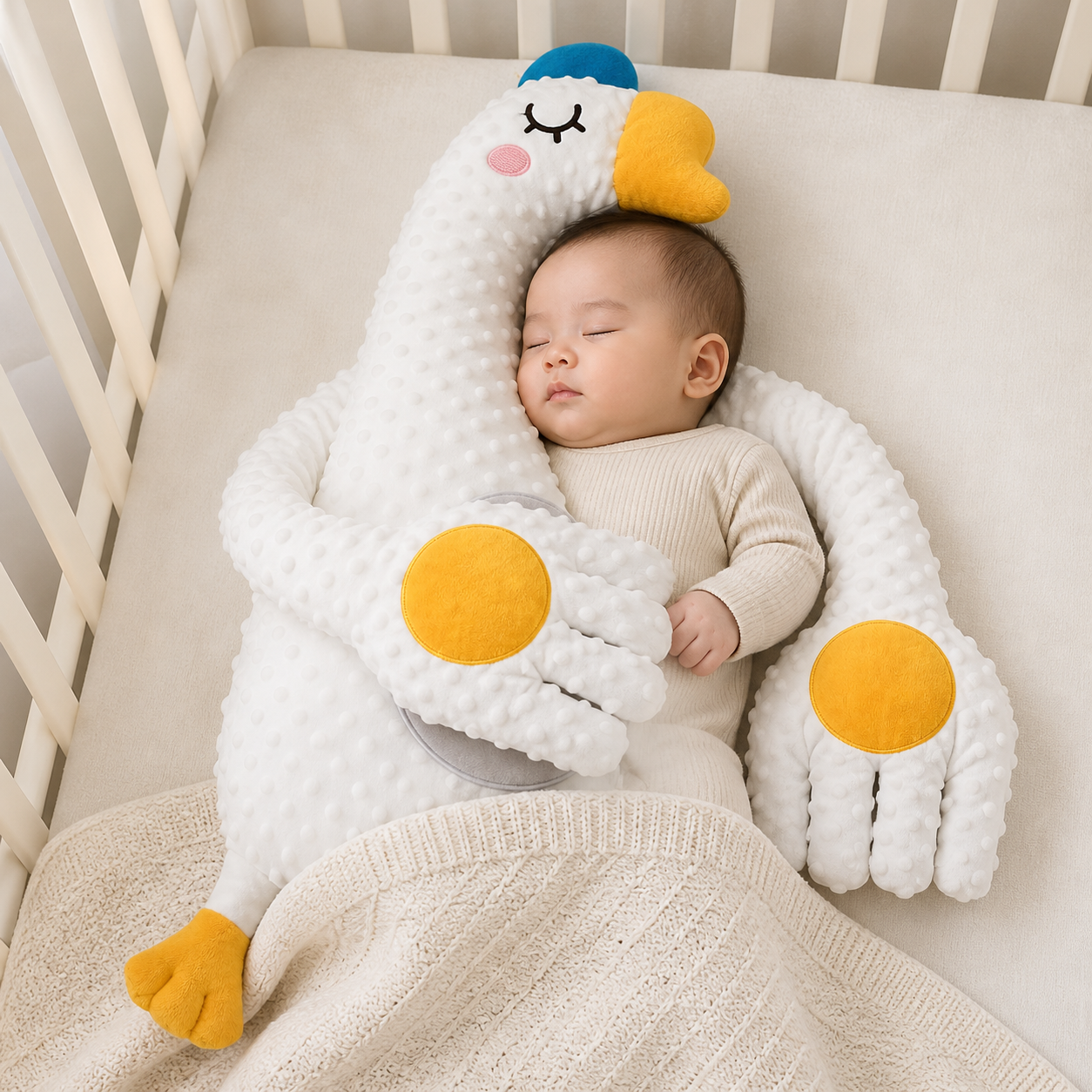 Baby Bubble bed sleep patting pillow with remote control, soft fabric and interactive features for soothing sleep support.