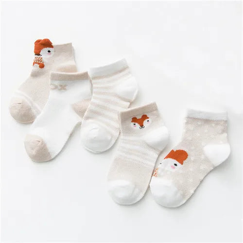 Baby Bubble soft cotton baby socks in a 5-pack, featuring colorful, cozy socks for infants with gentle stretch and comfortable fit.