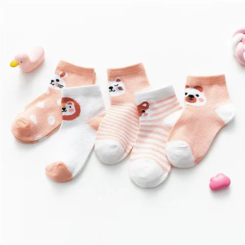 Baby Bubble soft cotton baby socks in a 5-pack, featuring colorful, cozy baby socks designed for comfort and gentle fit.