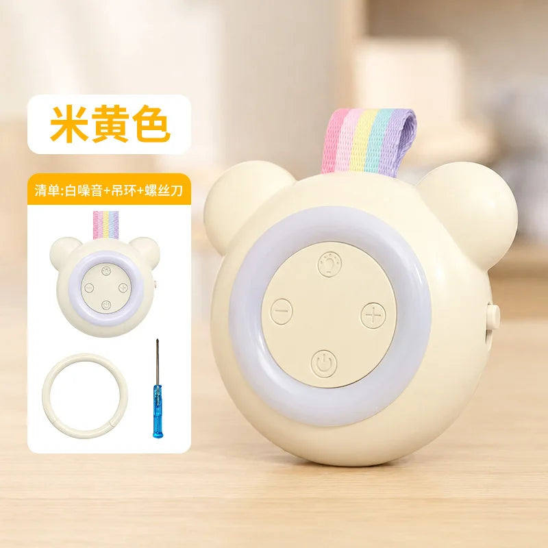 TS900 Baby Sleep Speakers Machine with Night Light, Portable White Noise Machine for Newborn, 15/30/60 Min Timer, Crib Stroller