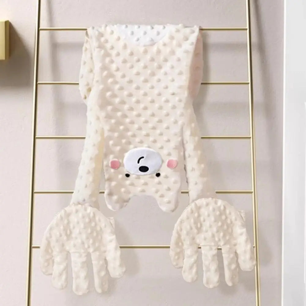 Baby Bubble soothing bear sleep pillow with remote, featuring soft fabric and cute bear design for calming baby sleep.