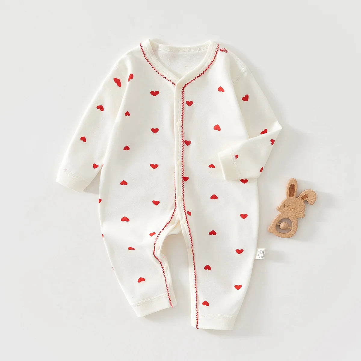 Baby Bubble pure cotton hooded jumpsuit for newborns, featuring a soft, comfortable hood and cozy design.