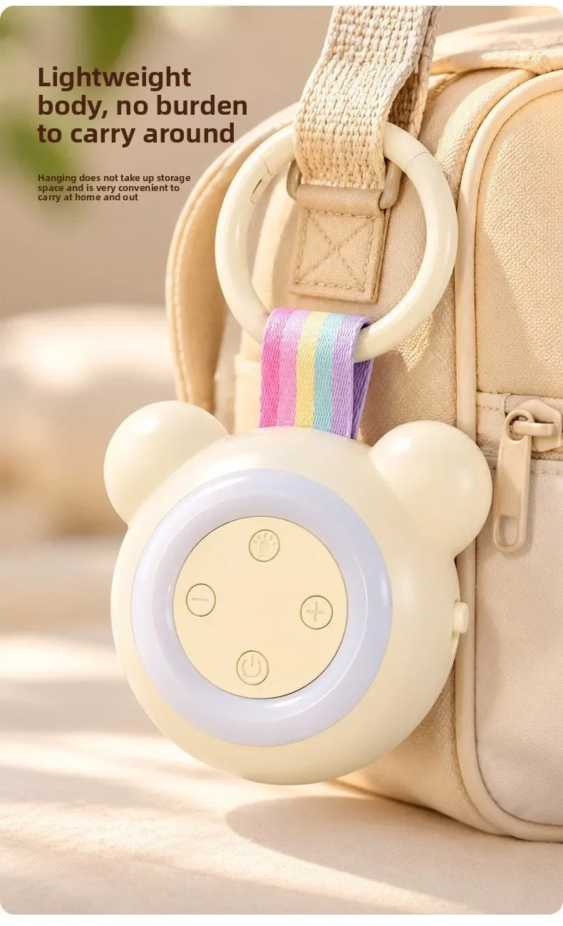 TS900 Baby Sleep Speakers Machine with Night Light, Portable White Noise Machine for Newborn, 15/30/60 Min Timer, Crib Stroller