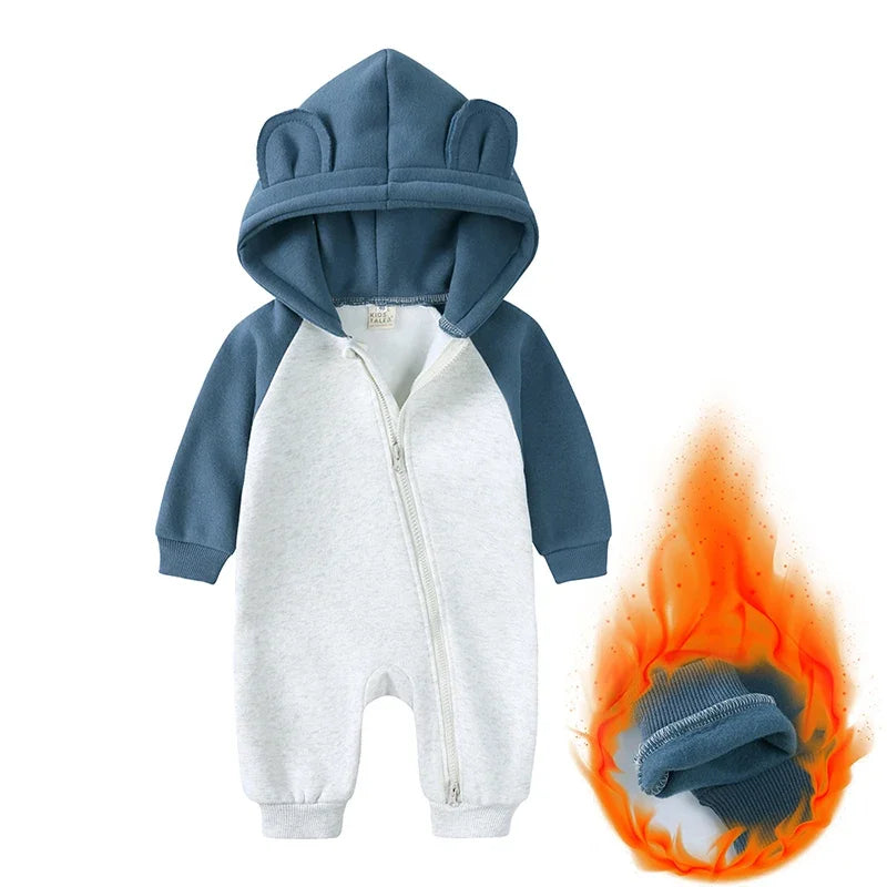 Baby Bubble Bear Onesie, adorable winter pajamas for infants, featuring soft fabric and bear design for cozy comfort.