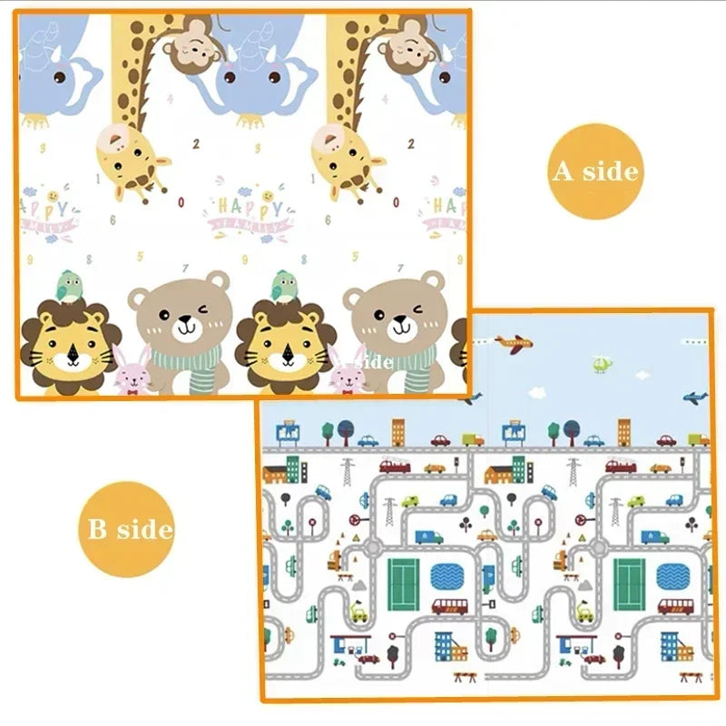 Baby Bubble baby crawling play mat made of non-toxic EPE foam, soft safety rug for infants and toddlers to play on comfortably.
