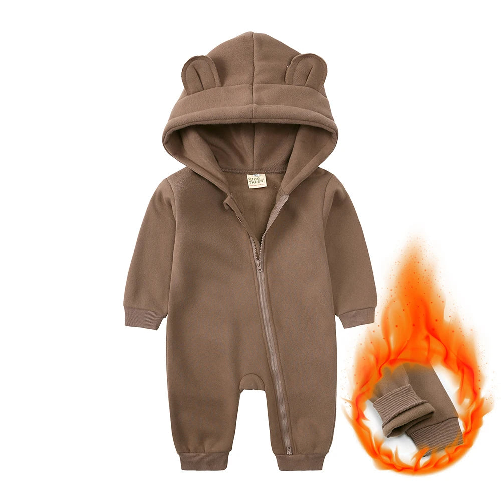 Baby Bubble Bear onesie featuring a cozy, adorable winter pajamas design with cute bear print and soft fabric.