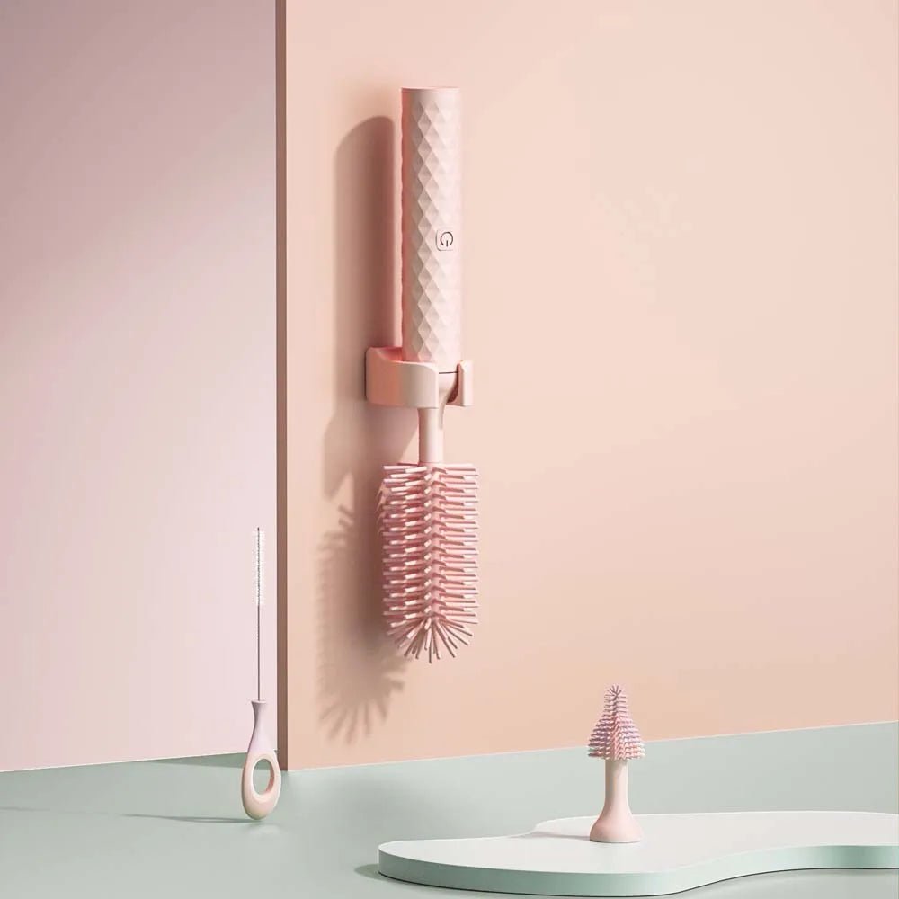 Electric Baby Bottle Brush – 360° Rotating Cleaner Set - Baby Bubble