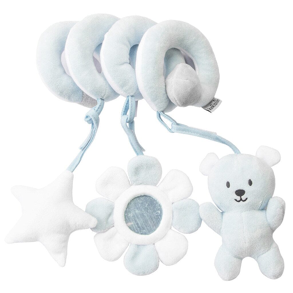 Baby Black White Stroller Spiral Plush Toys - Baby Bubble Store