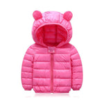 Baby Winter Ears Hoodie Coat Baby Winter Ears Hoodie Coat Baby Bubble Store Pink 12M 