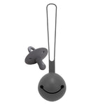 Silicone Pacifier Holder Silicone Pacifier Holder Baby Bubble Store Dark grey 